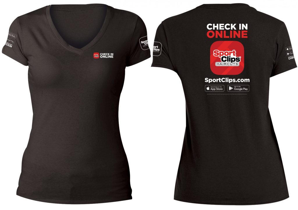 Sport Clips Ladies CheckIn Online Tee