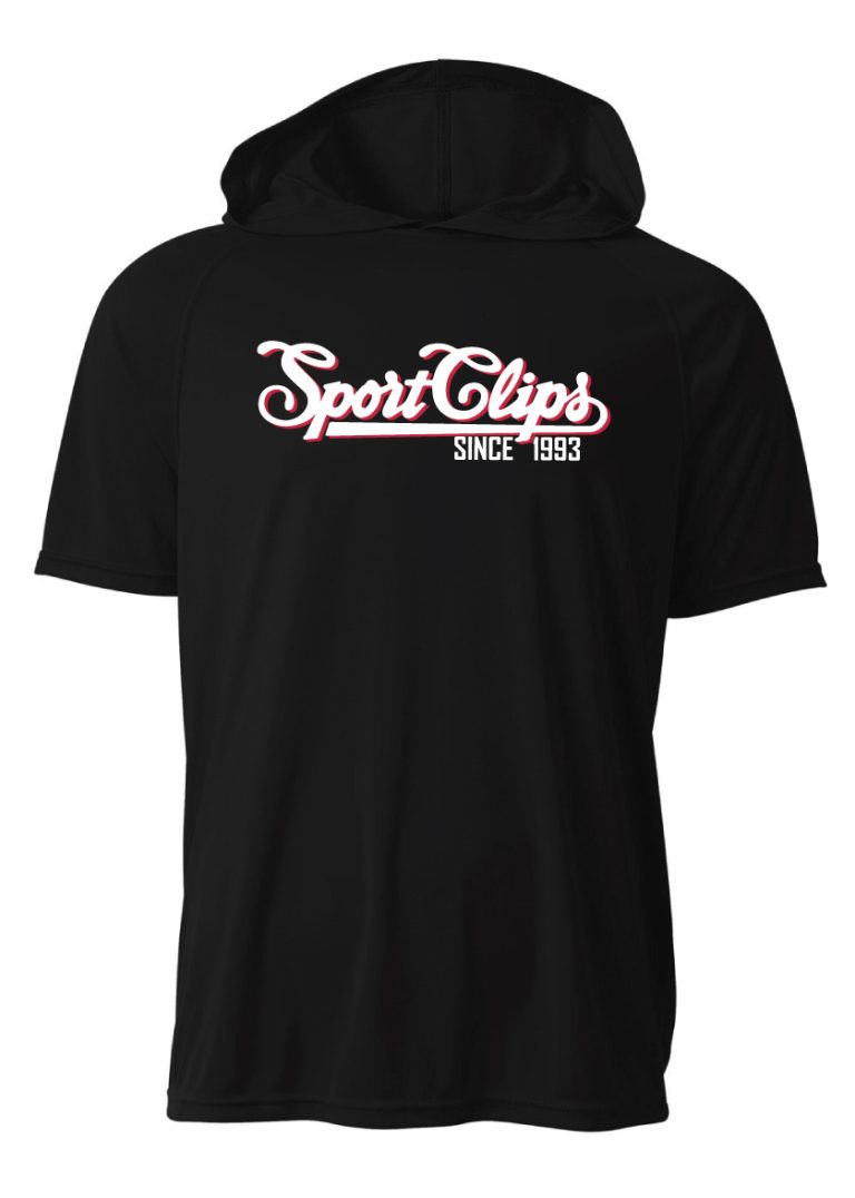 Sport Clips Unisex Short Sleeve Hooded Tee